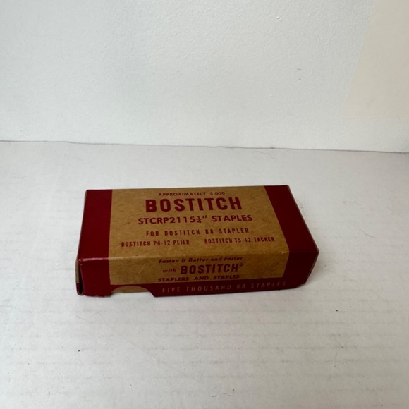 BOSTITCH‎ STCRP2115 1/4" Staples 5000 Count for B8 Stapler & Tacker LOT - Picture 1 of 6
